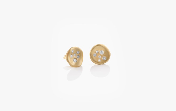  BABY MALAK ICE MINI ROUND EARRINGS